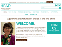 Tablet Screenshot of hpad.org.uk